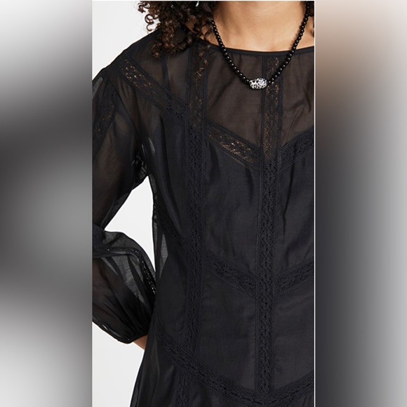 🆕Rebecca 🖤Taylor Black Long Sleeve
Cotton Organza Mini Dress Casual
Size XS - Picture 4 of 13